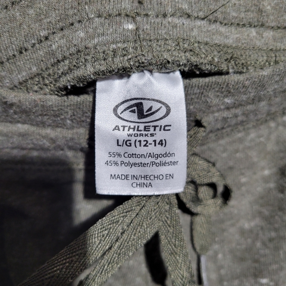 Athletic Works Women's Navy Green Drawstring Shorts Size L(12-14) - Picture 9 of 9